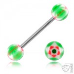 Barbell de langue boules acrylique Mojo