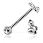 Barbell de langue acier Serpent