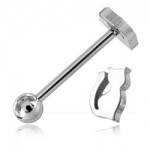 Barbell de langue acier Chat