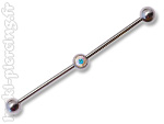 Barbell acier pour Industriel avec strass