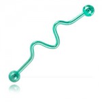 Barbell acier anodis� Zig-zag pour Industriel