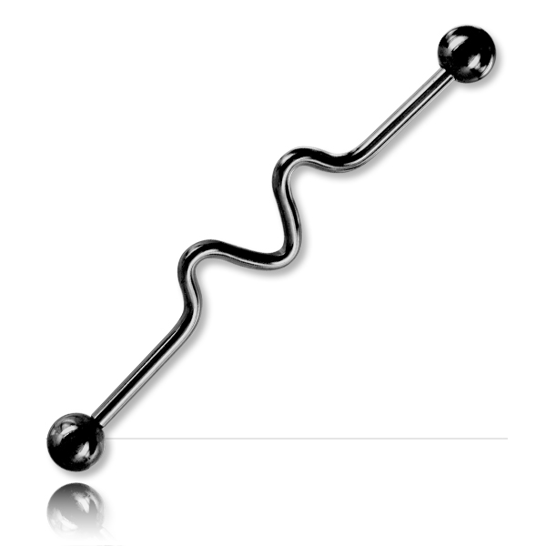 Barbells pour Industriel Barbell acier noir Zigzag pour Industriel