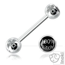 Barbell langue acier boule, Inoki Piercing