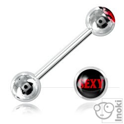Barbell langue acier boule, Inoki Piercing