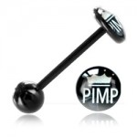 Barbell de langue BioSafe logo Pimp
