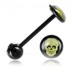 Barbell de langue BioSafe logo Cr�ne