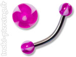 Micro barbell arcade boules Twister Flower