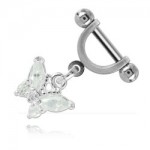 �trier de cartilage Papillon cristal