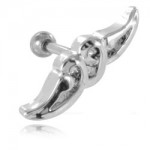 Bijou de cartilage et tragus Coeur tribal