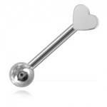 Micro barbell arcade acier coeur