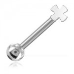 Micro barbell arcade acier Croix de Malte