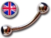 Micro barbell arcade acier logo UK