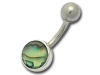 Banane de nombril argent Abalone
