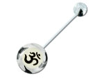 Piercing banane nombril BioSafe logo Ohm