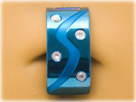 Banane de nombril PVD articul�e Design