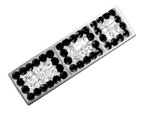Banane de nombril Crystal Chic invers�e Noir et Blanc