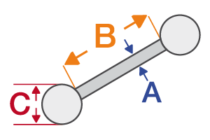 Micro-Barbell avec boules