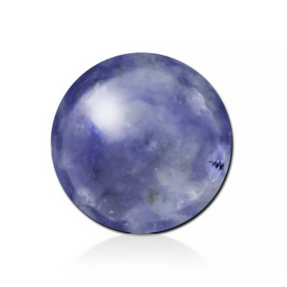 Boule de remplacement pierre Sodalite Blue Dots pour anneau