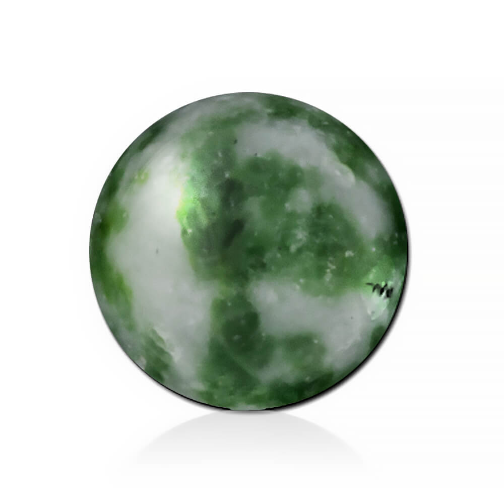 Boule de remplacement pierre Jaspe Green Dots pour anneau