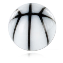 Boule acrylique Basketball unie pour 1.2mm