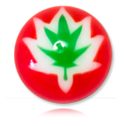 Boule acrylique Cannabis pour 1.2mm