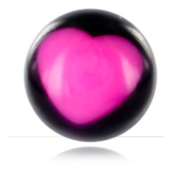 Boule acrylique Coeur pour 1.2mm