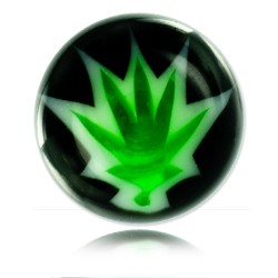 Boule acrylique Cannabis pour 1.2mm