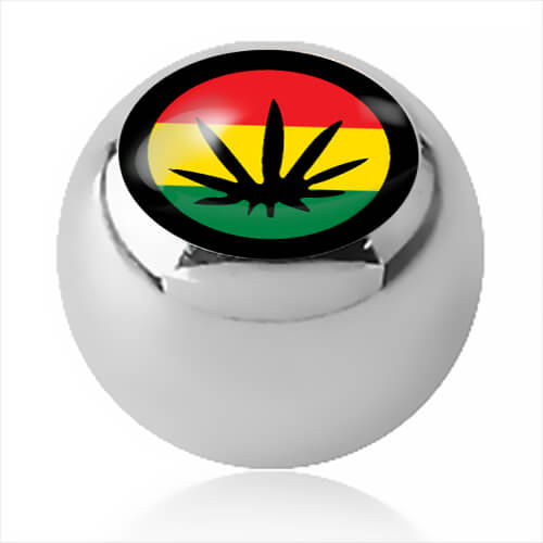 Boule acier logo Rasta pour 1.2mm