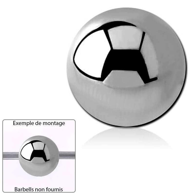 Boule acier - 2 vis en ligne pour 1.6mm