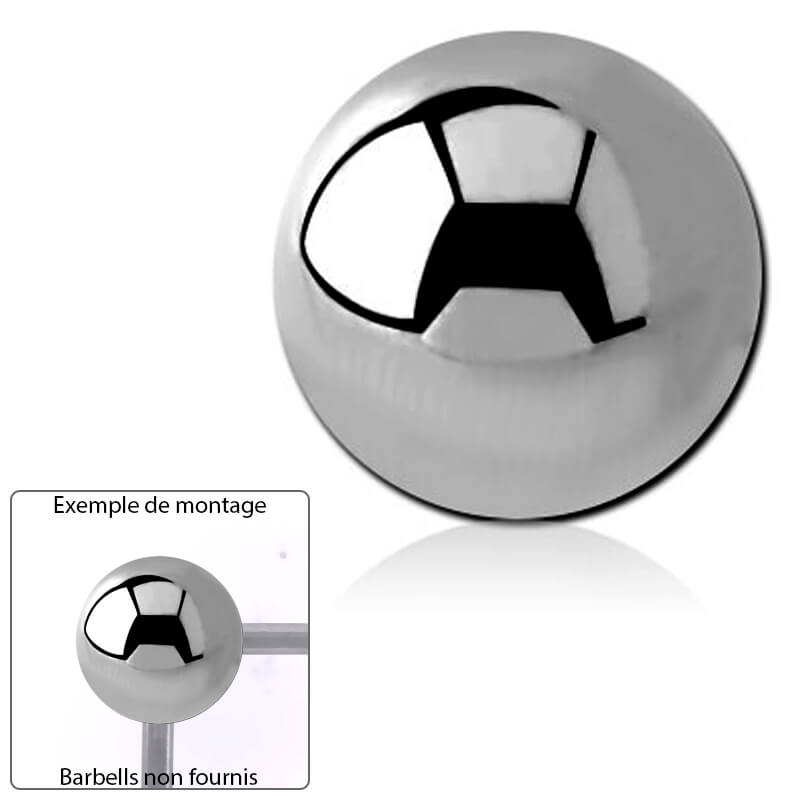 Boule acier - 2 vis angle 90° pour 1.6mm
