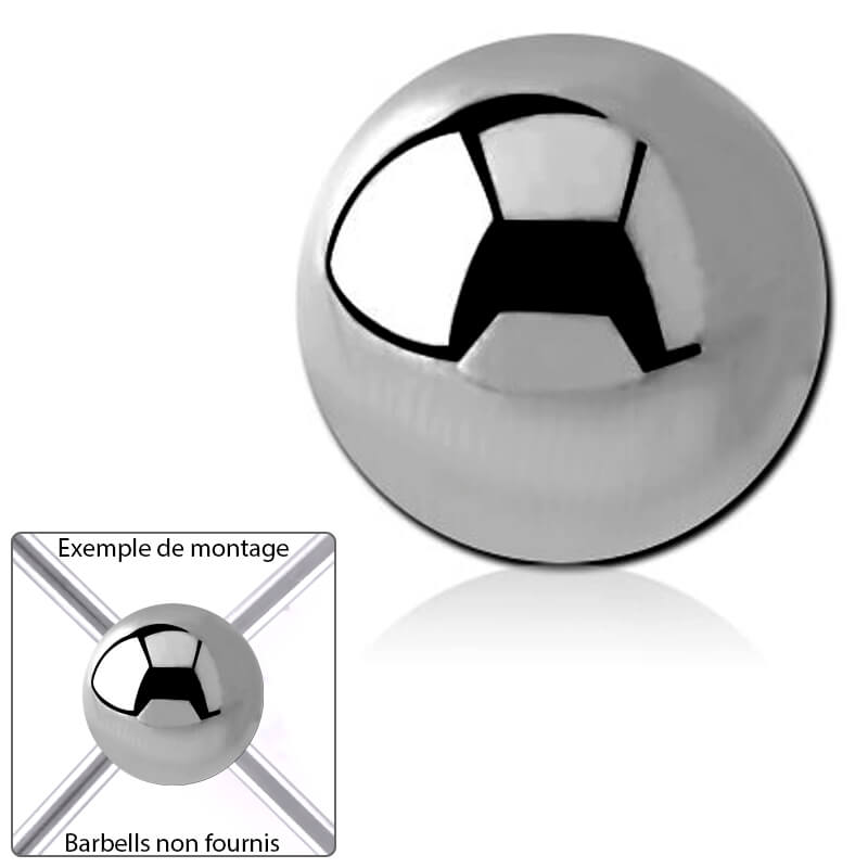 Boule acier - 4 vis angle 90° pour 1.6mm