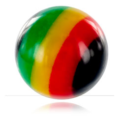 Boule acrylique Rasta pour 1.6mm