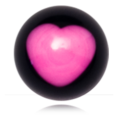 Boule acrylique Coeur pour 1.6mm