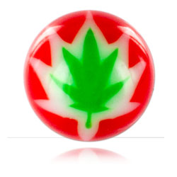 Boule acrylique Cannabis pour 1.6mm