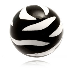 Boule acrylique Zèbre pour 1.6mm