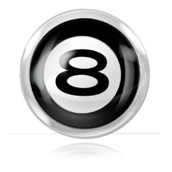 Boule acier logo 8 Pool pour 1.6mm