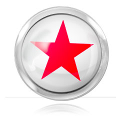 Boule acier logo Étoile Rouge pour 1.6mm