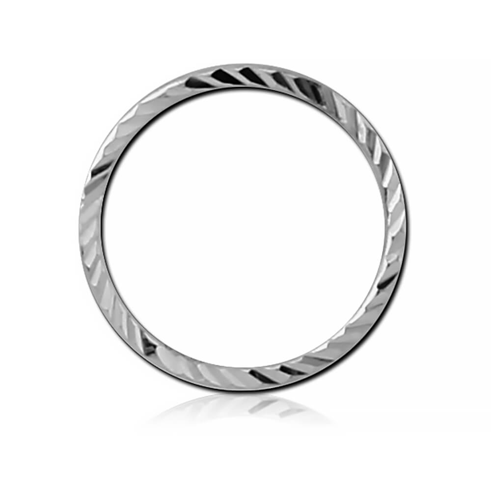 Anneau de nez argent vrillé