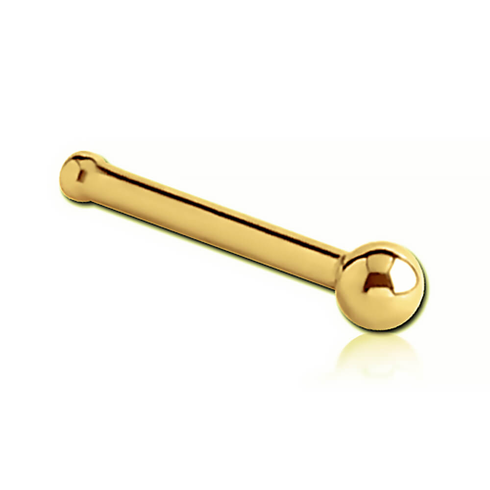 Bone de nez Acier Gold avec boule