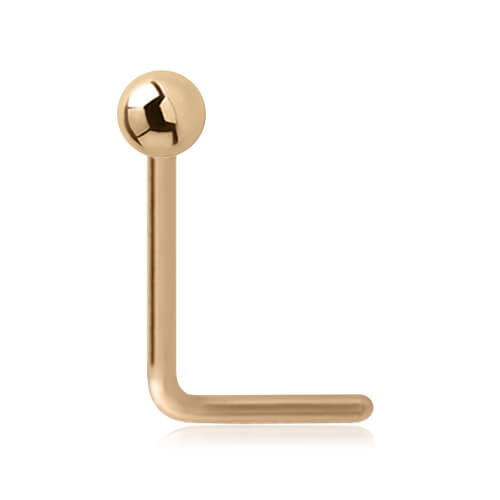 Clou De Nez En Argent 925 - Boule De 1,5 Mm - Tige Droite De 0,6 Mm, Longueur 9 Mm