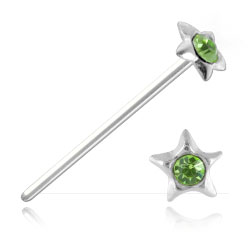 Clou de nez argent Étoile et strass