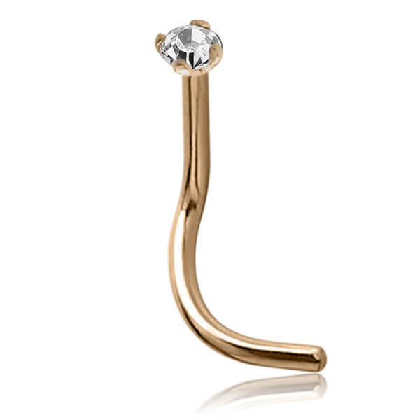 Stud de nez Or 14k et Diamant 1.5 mm