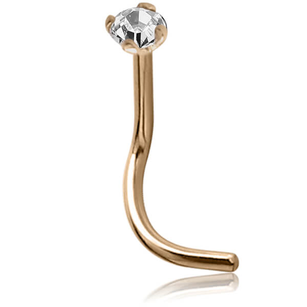 Stud de nez Or 14k et Diamant 2mm