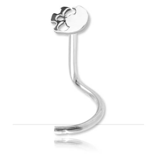 Stud de nez acier Crâne