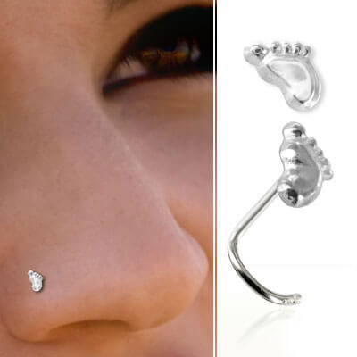 Stud De Nez Argent 925 Avec Strass 1.8 Mm - Tige Tire-Bouchon 0.6 Mm, Longueur 5.5 Mm, Piercing Nez