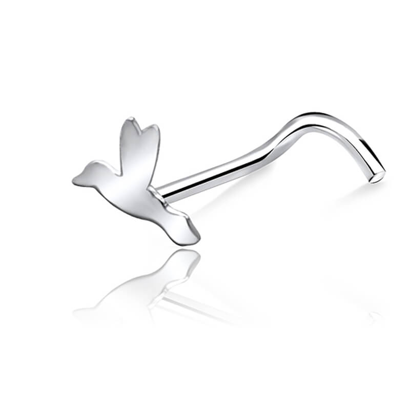 Stud de nez argent Colibri