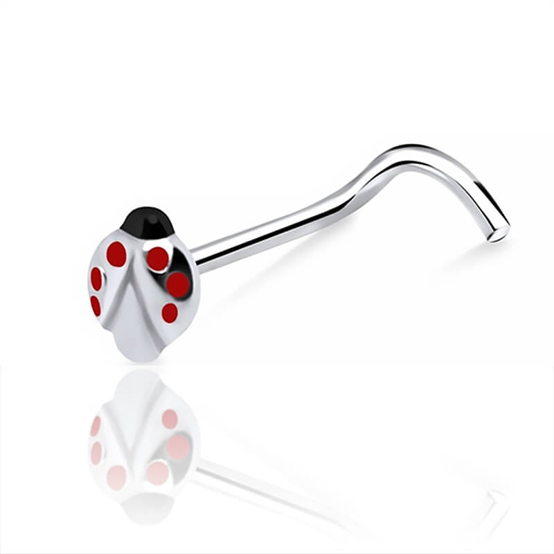 Stud de nez argent Coccinelle