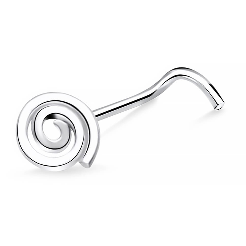 Stud de nez argent Spirale