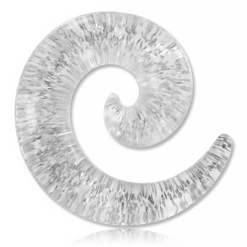 Élargisseur spirale acrylique Paillettes