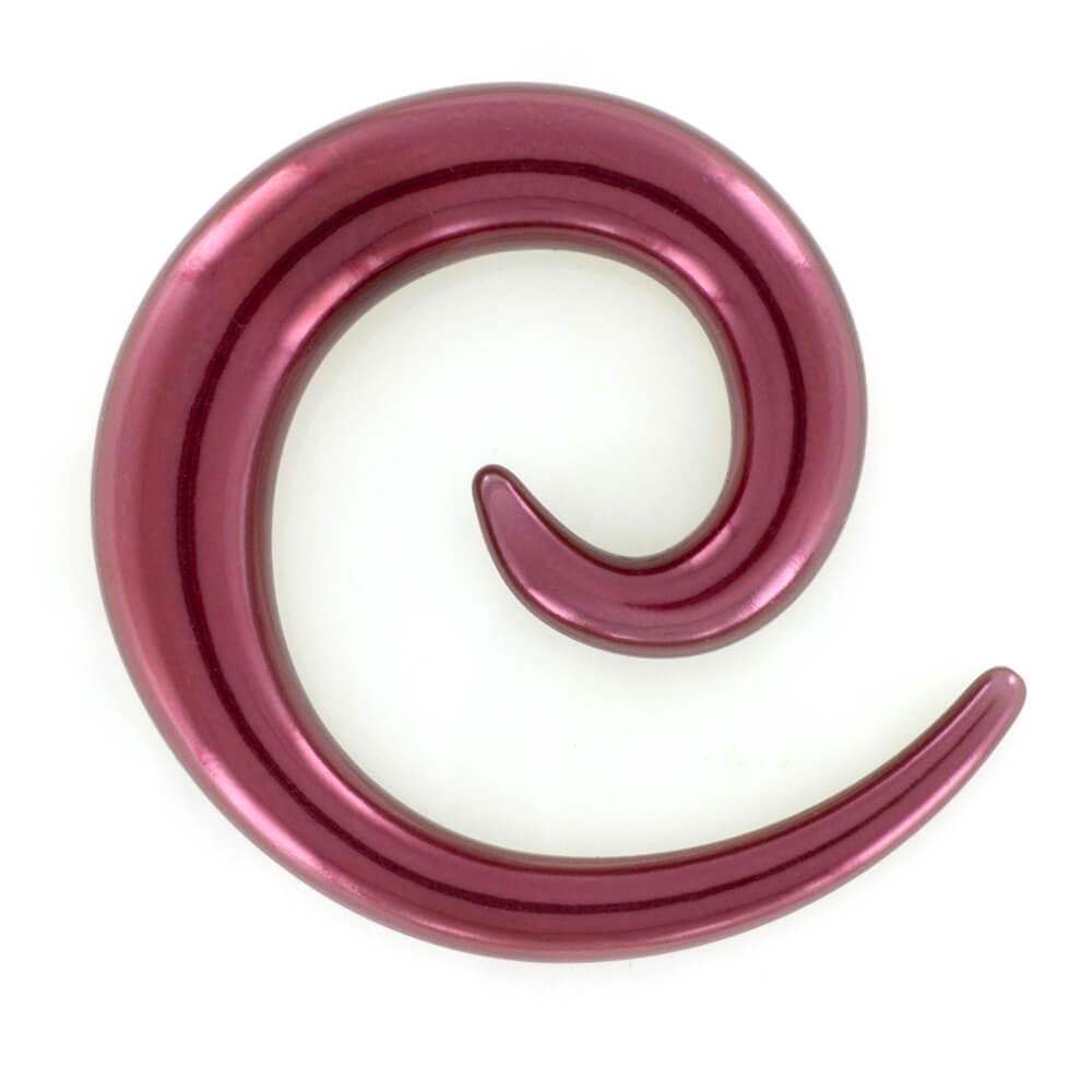 Élargisseur spirale acrylique Pink Shiny